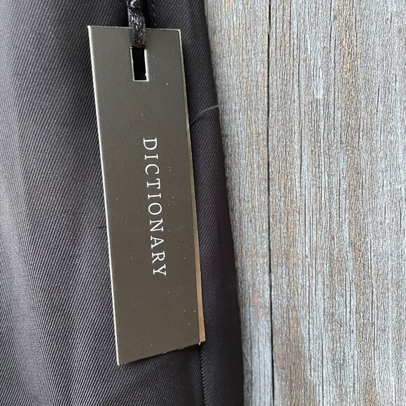 Dictionary Silky Black Pull-On Trousers Women S4-6 Tapered Leg Elastic Waist NWT - Picture 8 of 15